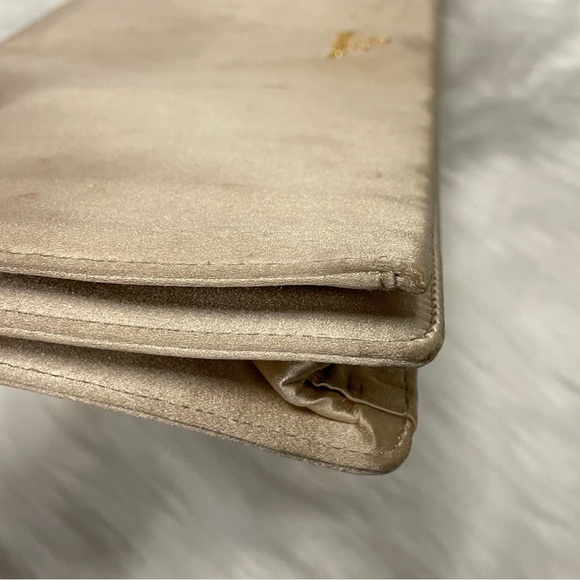 Prada Beige Satin Clutch - Picture 6 of 10